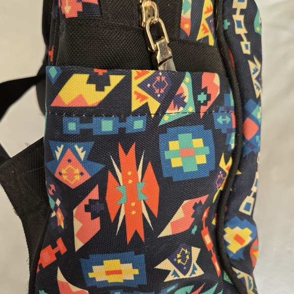 Colorful Aztec Print Backpack - Picture 4 of 7